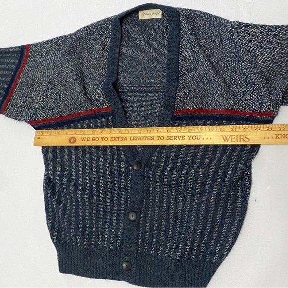 Vintage Micheal Gerald Knit Cardigan Mens Sweater M - Picture 8 of 9